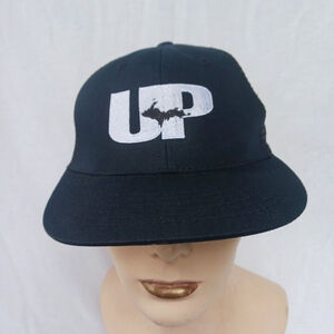 Magic Headwear Michigan Snapback Mesh Trucker Hat Black